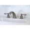 Kingston Brass KB978ALB Widespread Bathroom Faucet, Brushed Nickel KB978ALB - alternate 5